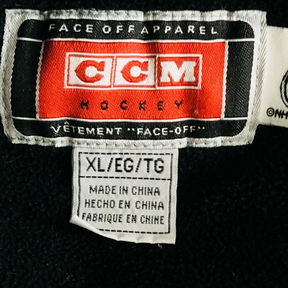 Mens XL Minnesota Wild Hockey Fleece Pullover Black‎ Green NHL Face Off Apparel - Picture 8 of 10